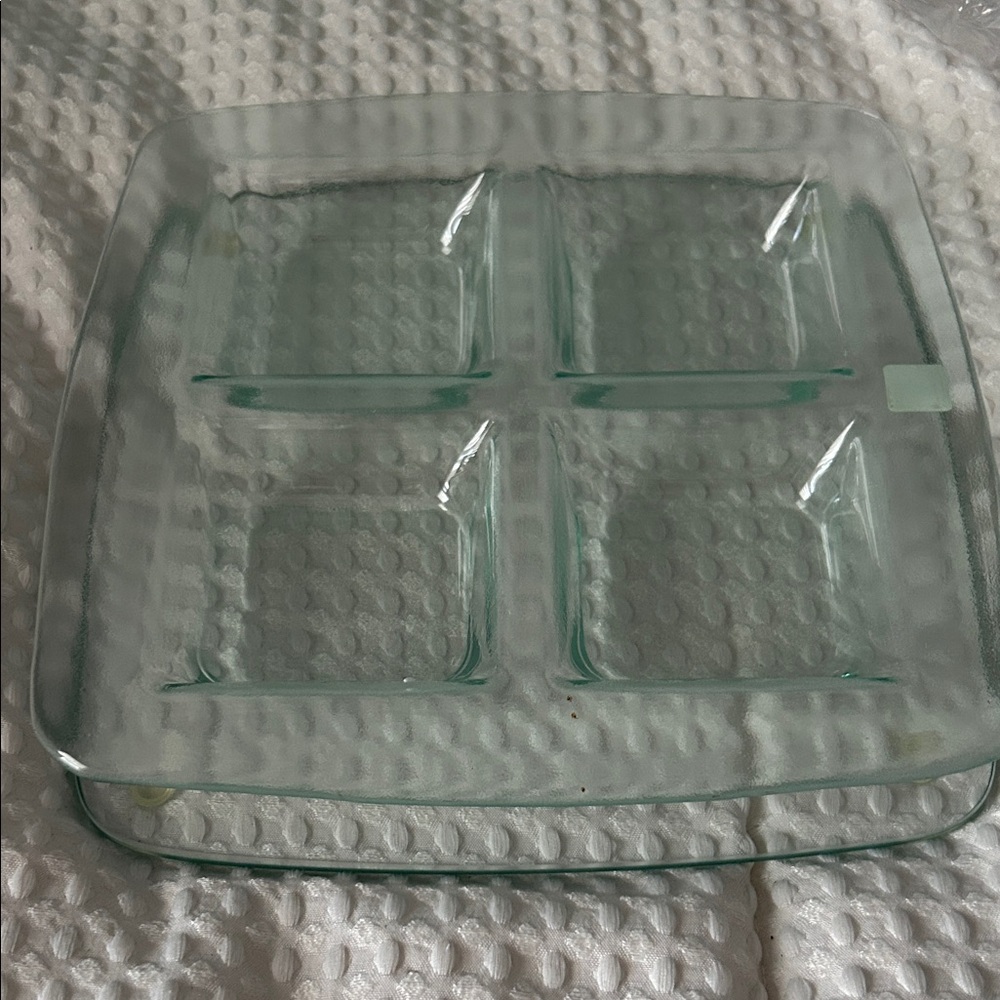 PartyLite Stratus glass candle trays